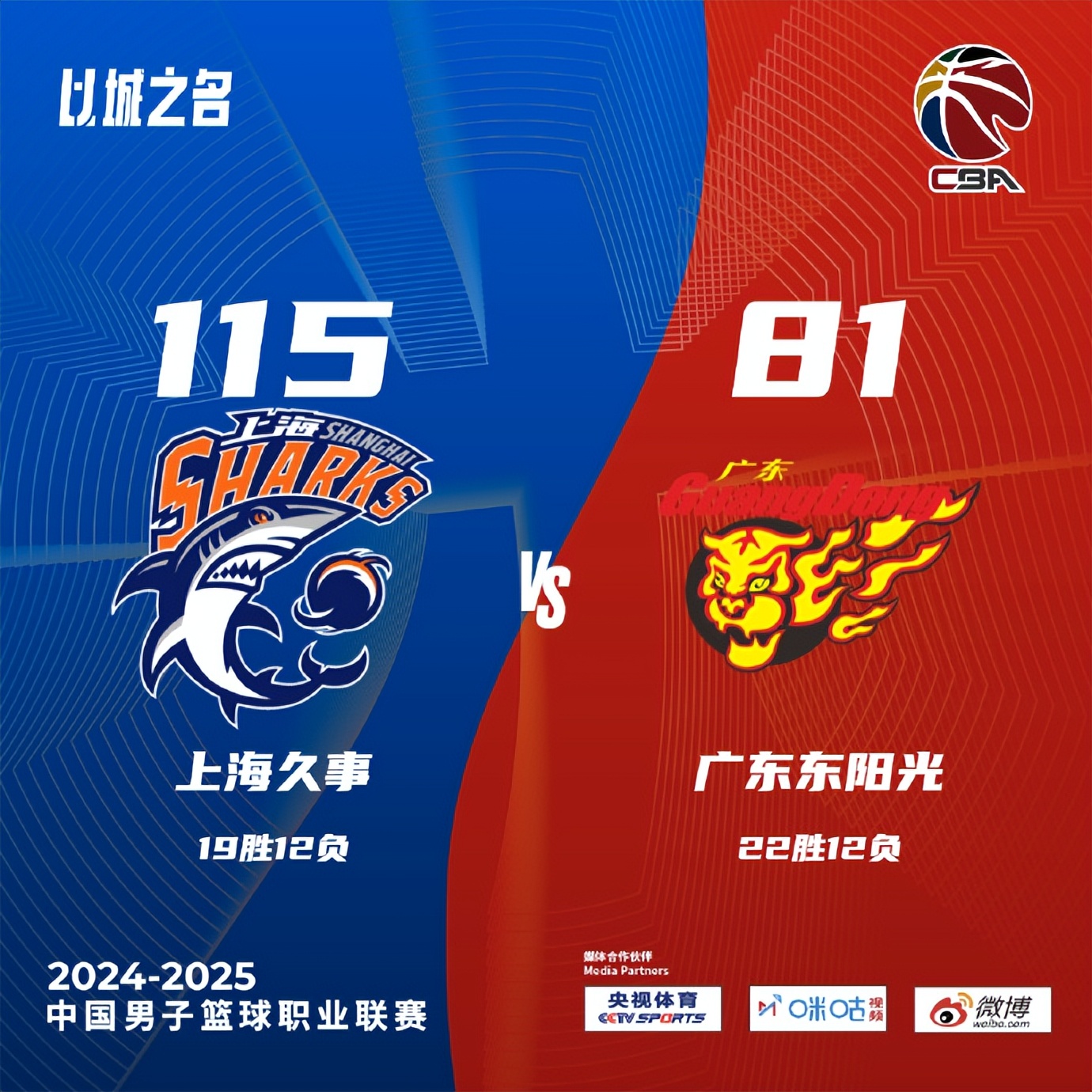 激情对决！广东迎战上海，战火燃烧在赛场